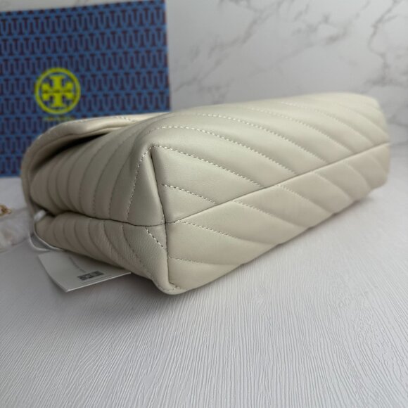 NWT Tory Burch Kira Chevron Large Convertible Should bag - Picture 7 of 12